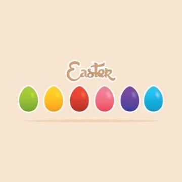 Happy easter card Stock Illustration
