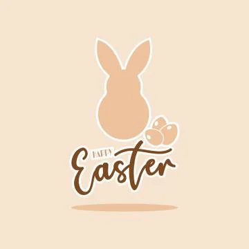 Happy easter card Stock Illustration