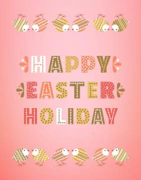 Happy Easter card Stock Illustration