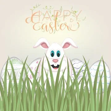 Happy easter card Stock Illustration