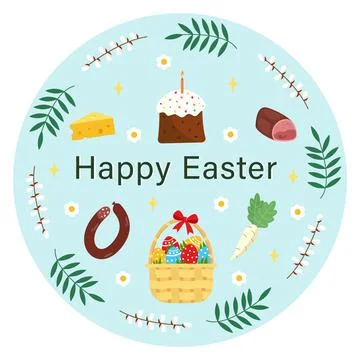 Happy Easter card Stock Illustration