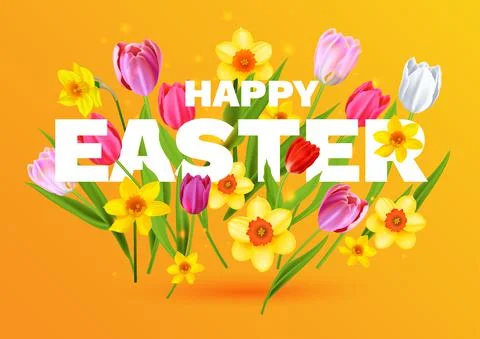 Happy Easter card Stock Illustration