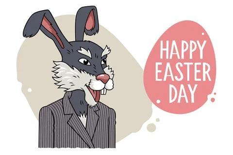 Happy Easter card Stock Illustration