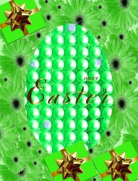 Happy easter! Card or Internet banner on Easter. Also can be used as flyer .. Stock Photos