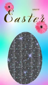 Happy easter! Card or Internet banner on Easter. Also can be used as flyer .. Stock Photos