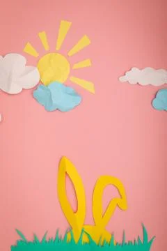 Happy easter card. Stock Photos