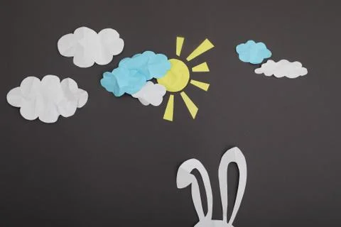 Happy easter card. Stock Photos