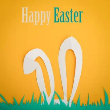 Happy easter card Stock Photos