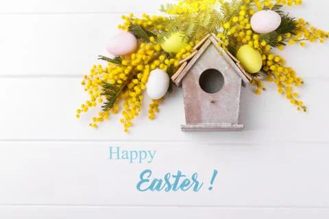Happy easter card Stock Photos