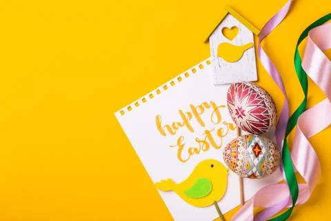 Happy easter card Stock Photos