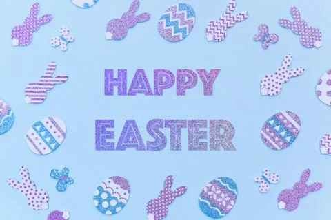 Happy Easter Card. Stock Photos