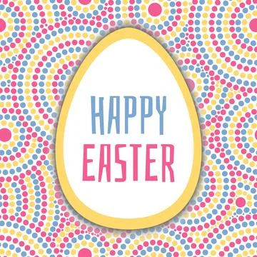 Happy Easter card vector Stock Illustration