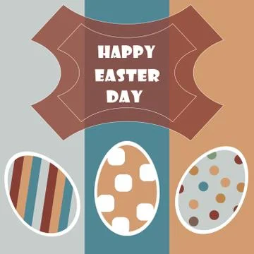 Happy Easter Card. vector illustration Illustrazione stock