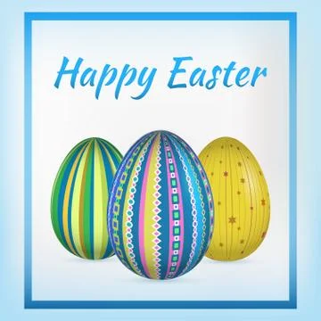 Happy Easter card. Vector illustration Illustrazione stock