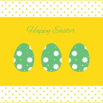 Happy easter cards illustration Stock Illustration