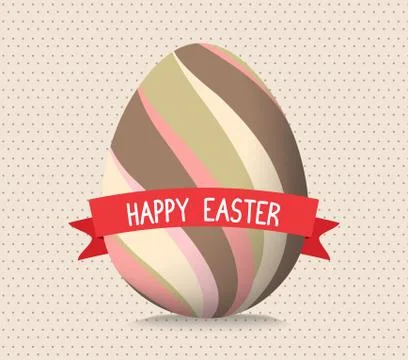 Happy easter cards illustration retro vintage with easter Stock Illustration
