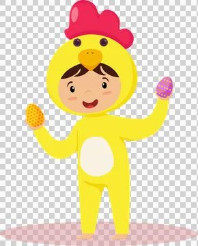Happy Easter cartoon character icon Stock Illustration