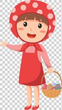 Happy Easter cartoon character icon Stock Illustration