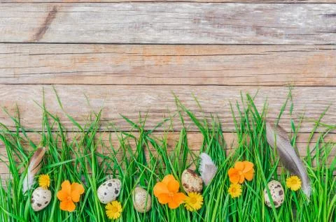 Happy Easter celebration background Stock Photos