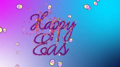 Happy Easter Celebration Stock Footage 61363009