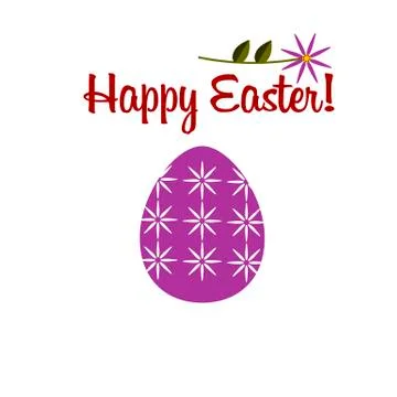Happy Easter color flat icon Stock Illustration