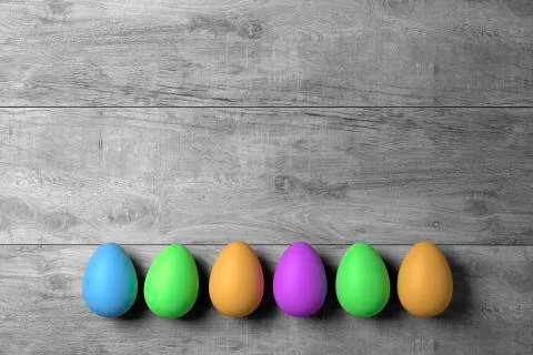 Happy easter with colored egg - Illustration Stock Illustration