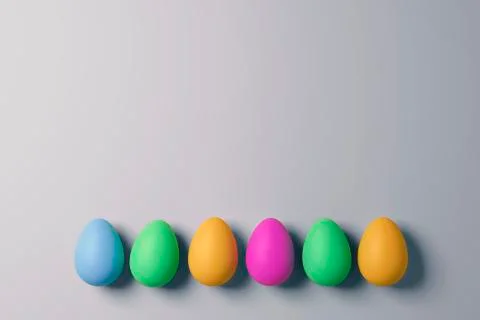 Happy easter with colored egg - Illustration 스톡 일러스트