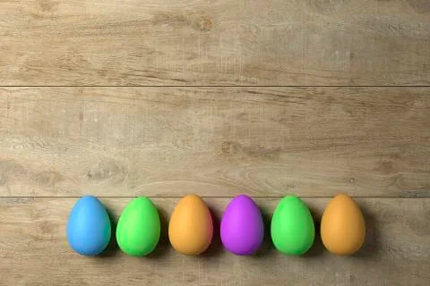 Happy easter with colored egg - Illustration Stock Illustration