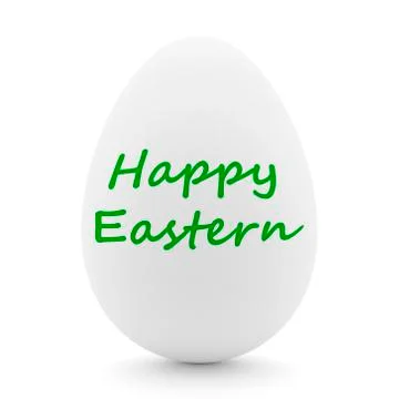 Happy easter with colored egg - Illustration 库存插图