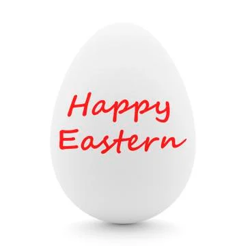 Happy easter with colored egg - Illustration Stock Illustration