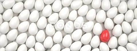 Happy easter with colored egg - Illustration Stock-Illustration