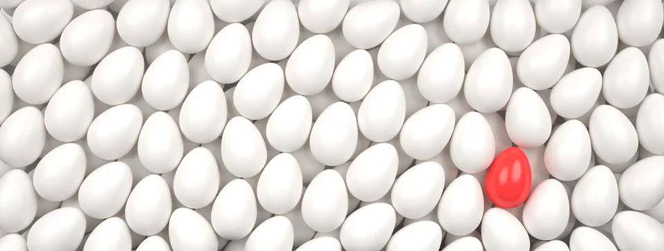 Happy easter with colored egg - Illustration Stock-Illustration