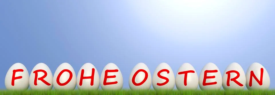 Happy easter with colored egg - Illustration Illustrazione stock