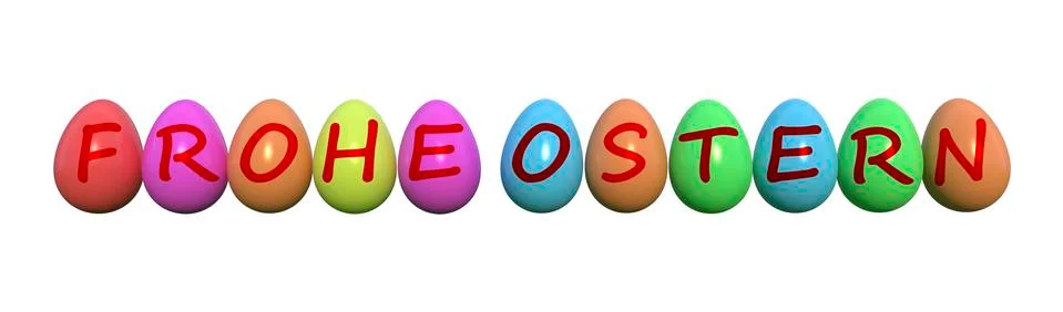 Happy easter with colored egg - Illustration 스톡 일러스트