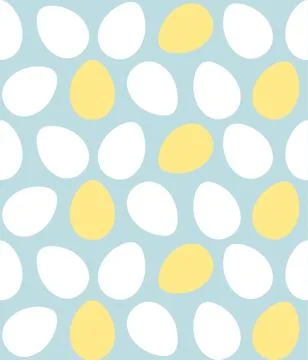 Happy easter colorful eggs seamless pattern, vector Illustrazione stock