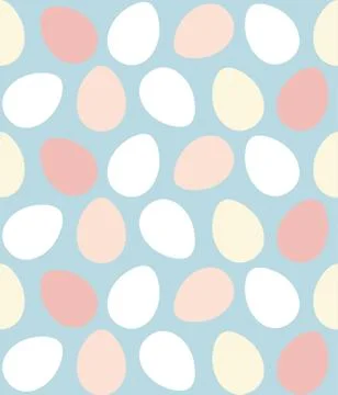 Happy easter colorful eggs seamless pattern, vector 스톡 일러스트