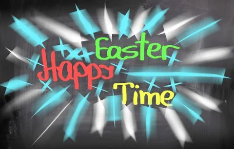 Happy easter concept Stock Illustration