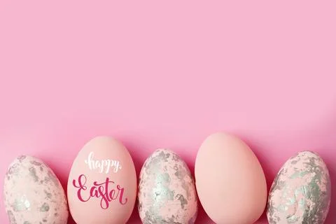 Happy Easter. Congratulatory easter background. Background with copy space Foto stock