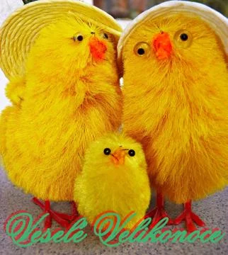 Happy Easter - czech Stock Photos