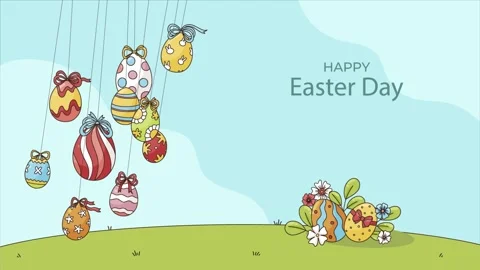 Happy easter day 2023 Video stock 343574372
