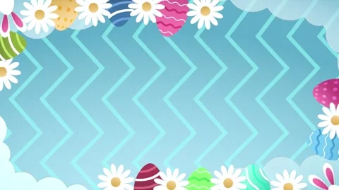 Happy easter day background Stock Footage 301673711