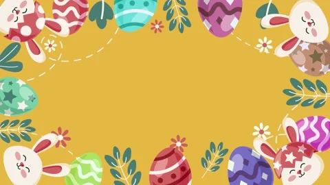 Happy Easter day bunny holiday Stock Footage 303826142