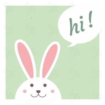 Happy Easter day card with creative design typography and light theme vector Stockillustratie