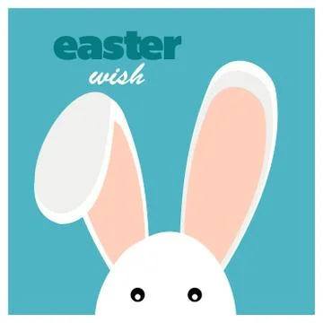 Happy Easter day card with creative design typography and light theme vector Stockillustratie