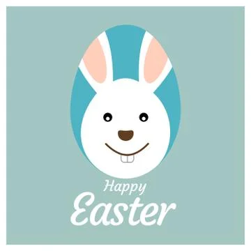 Happy Easter day card with creative design typography and light theme vector イラスト素材