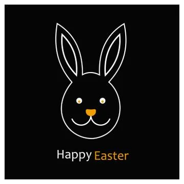 Happy Easter day card with creative design typography and light theme vector イラスト素材