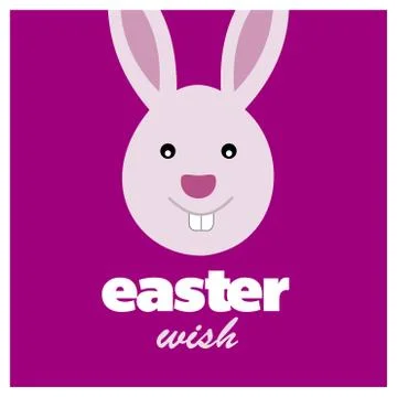 Happy Easter day card with creative design typography and light theme vector Stock Illustration