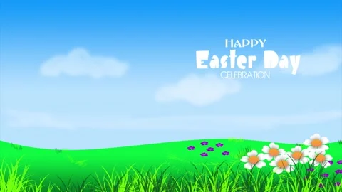 Happy Easter Day Celebration in the sky Stock Footage 269353667