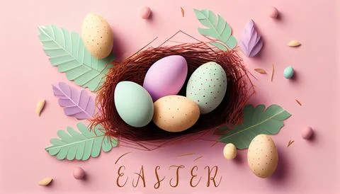 Happy Easter Day Concept Stock Illustration