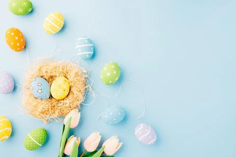Happy Easter Day Concept Stock Photos